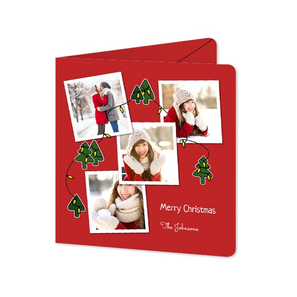 Vikta Fotokort kvadratiska rundade hörn 14,3 x 14,3 cm