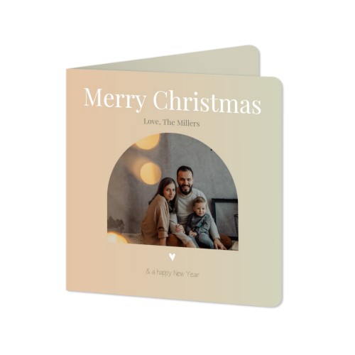 Folded Card square rounded corners 14,3 x 14,3 cm