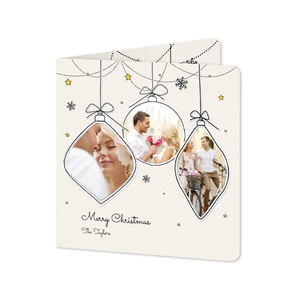 Vikta Fotokort kvadratiska rundade hörn 14,3 x 14,3 cm