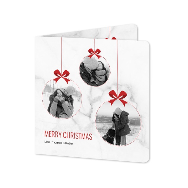 Gevouwen Kaart vierkant met ronde hoeken 14,3 x 14,3 cm Gevouwen Kaart vierkant met ronde hoeken 14,3 x 14,3 cm