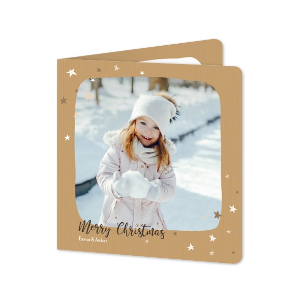 Gevouwen Kaart vierkant met ronde hoeken 14,3 x 14,3 cm Gevouwen Kaart vierkant met ronde hoeken 14,3 x 14,3 cm