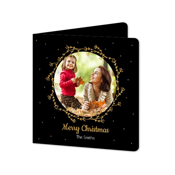 Folded Card square rounded corners 14,3 x 14,3 cm