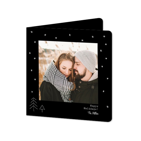 Folded Card square rounded corners 14,3 x 14,3 cm