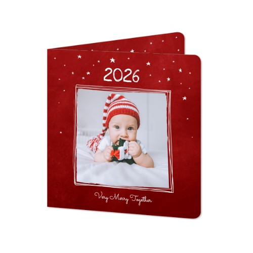 Folded Card square rounded corners 14,3 x 14,3 cm