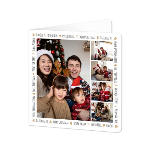 Folded Card square rounded corners 14,3 x 14,3 cm