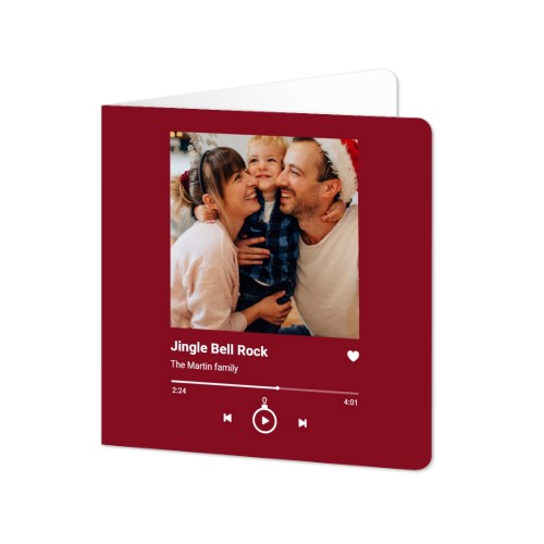 Folded Card square rounded corners 14,3 x 14,3 cm