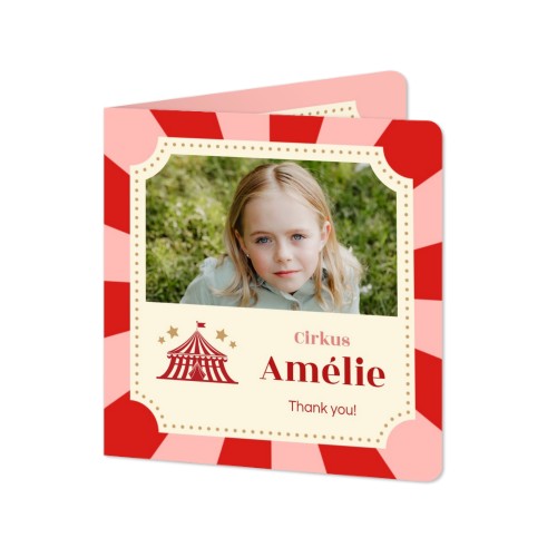 Foldede Fotokort kvadratisk runde hjørner 14,3 x 14,3 cm