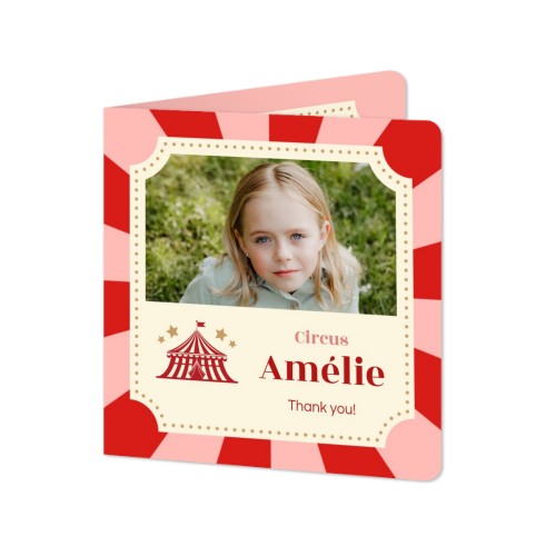 Folded Card square rounded corners 14,3 x 14,3 cm