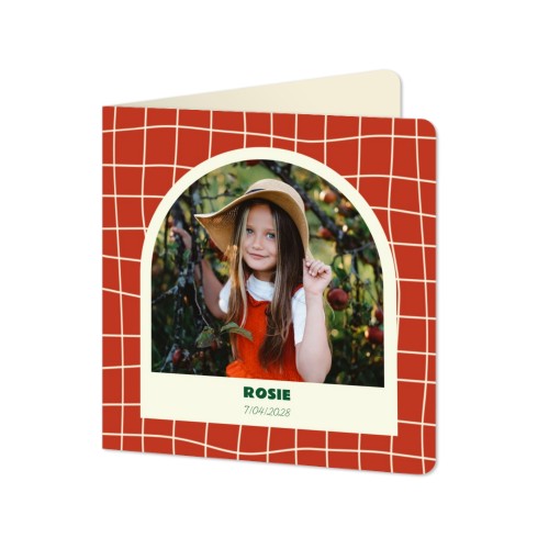 Folded Card square rounded corners 14,3 x 14,3 cm