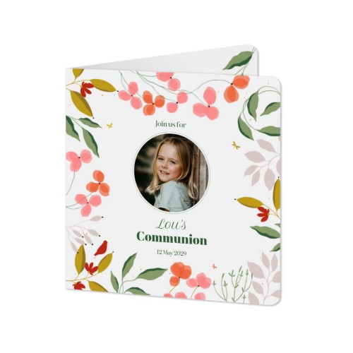 Folded Card square rounded corners 14,3 x 14,3 cm