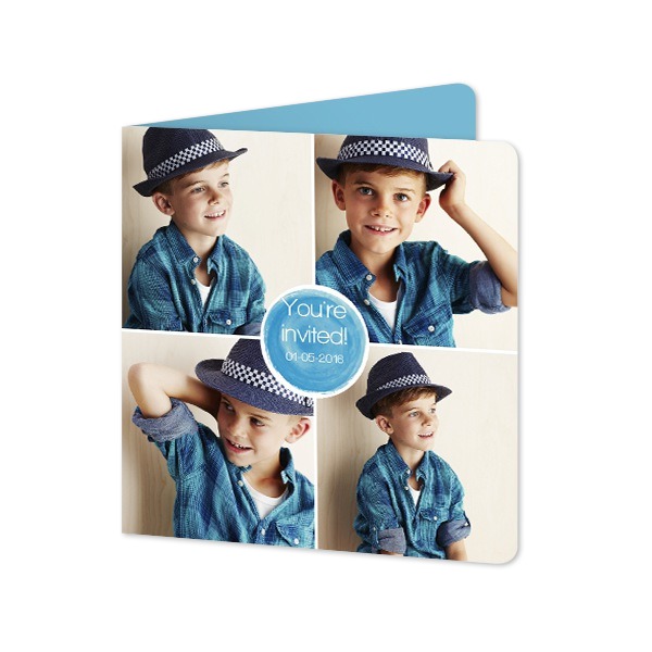 Folded Card square rounded corners 14,3 x 14,3 cm