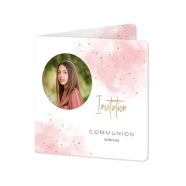 Folded Card square rounded corners 14,3 x 14,3 cm