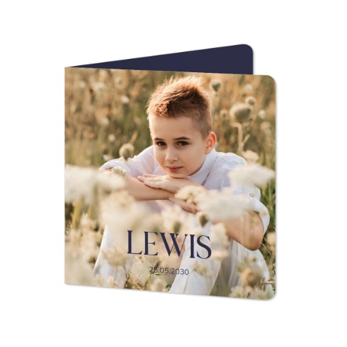 Folded Card square rounded corners 14,3 x 14,3 cm