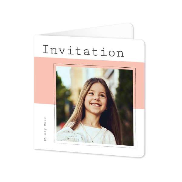 Gevouwen wenskaart vierkant met ronde hoeken 14,3 x 14,3 cm Gevouwen wenskaart vierkant met ronde hoeken 14,3 x 14,3 cm