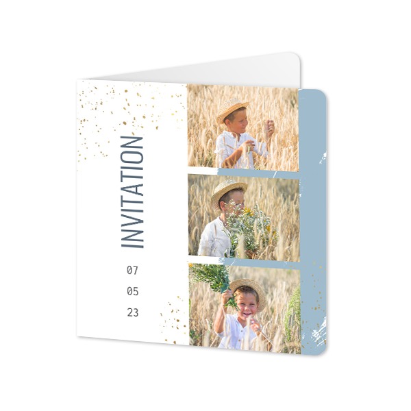 Folded Card square rounded corners 14,3 x 14,3 cm