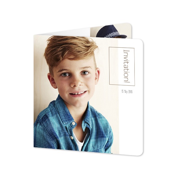 Folded Card square rounded corners 14,3 x 14,3 cm