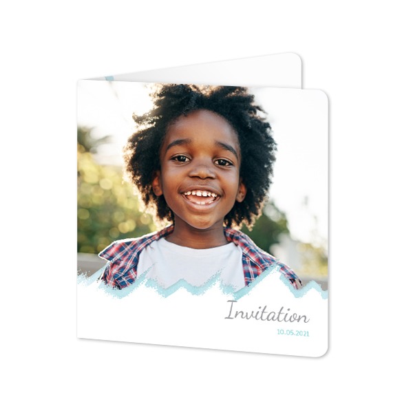 Folded Card square rounded corners 14,3 x 14,3 cm