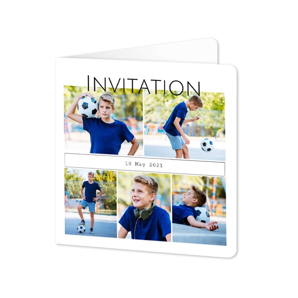 Folded Card square rounded corners 14,3 x 14,3 cm