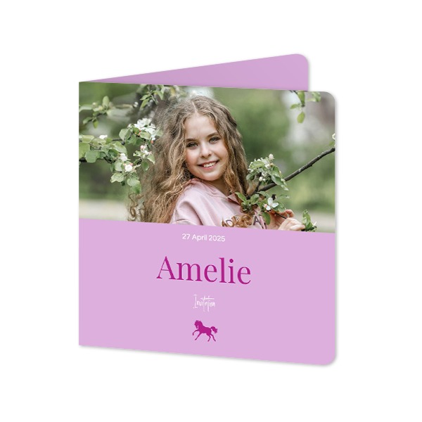 Vikta Fotokort kvadratiska rundade hörn 14,3 x 14,3 cm