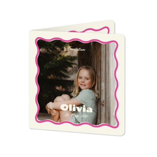 Folded Card square rounded corners 14,3 x 14,3 cm Folded Card square rounded corners 14,3 x 14,3 cm