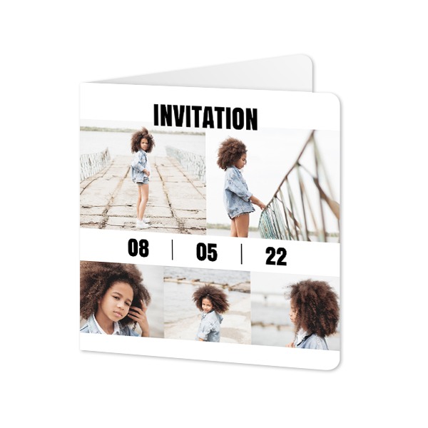 Folded Card square rounded corners 14,3 x 14,3 cm Folded Card square rounded corners 14,3 x 14,3 cm