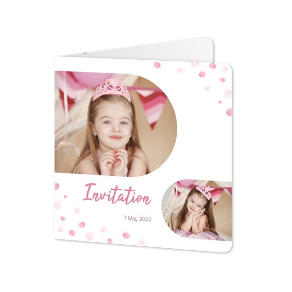 Folded Card square rounded corners 14,3 x 14,3 cm Folded Card square rounded corners 14,3 x 14,3 cm