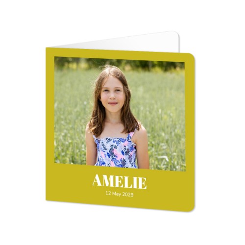 Folded Card square rounded corners 14,3 x 14,3 cm