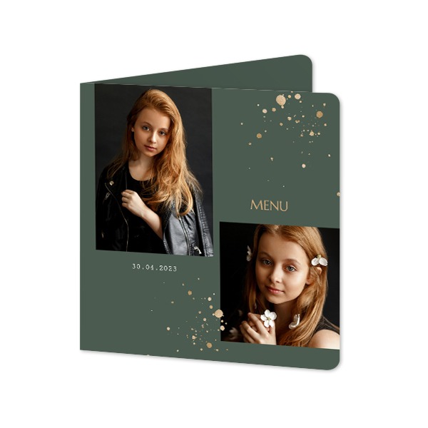 Folded Card square rounded corners 14,3 x 14,3 cm Folded Card square rounded corners 14,3 x 14,3 cm