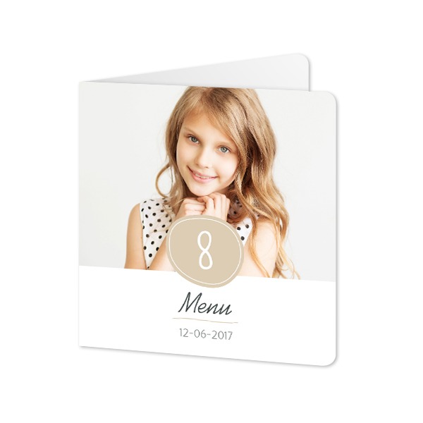 Folded Card square rounded corners 14,3 x 14,3 cm