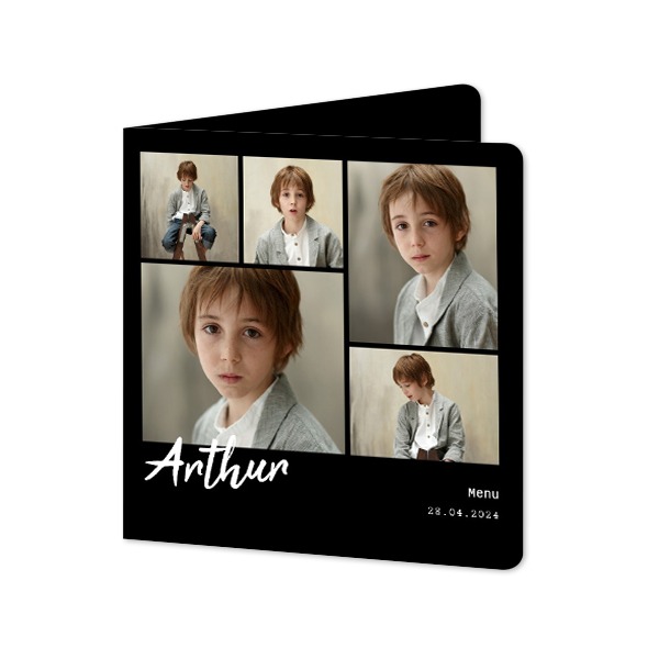 Foldede Fotokort kvadratisk runde hjørner 14,3 x 14,3 cm Foldede Fotokort kvadratisk runde hjørner 14,3 x 14,3 cm