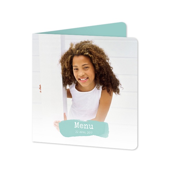 Folded Card square rounded corners 14,3 x 14,3 cm