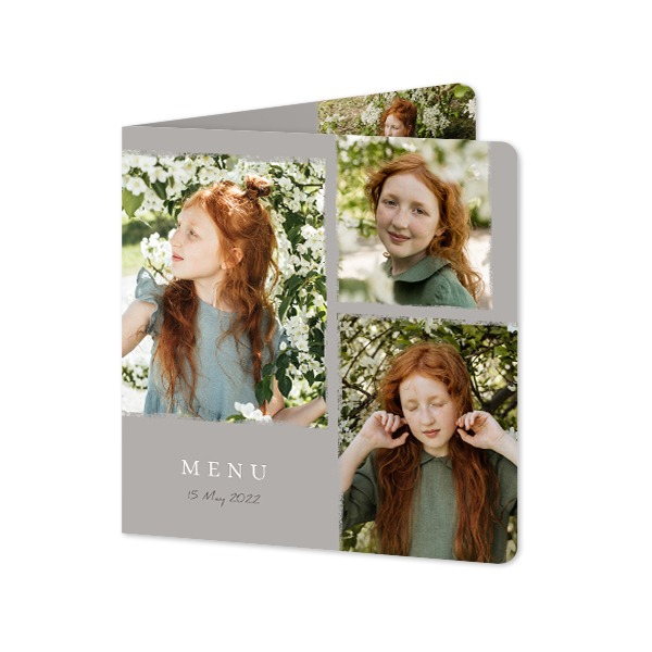 Folded Card square rounded corners 14,3 x 14,3 cm
