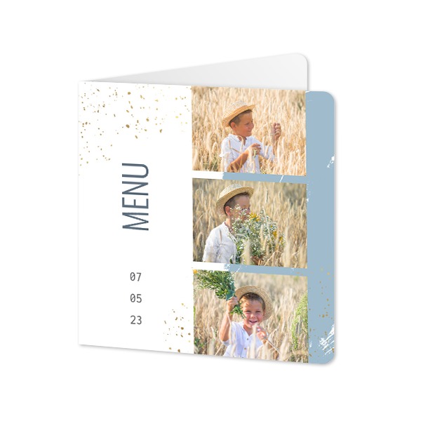 Folded Card square rounded corners 14,3 x 14,3 cm