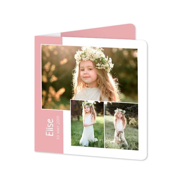 Foldede Fotokort kvadratisk runde hjørner 14,3 x 14,3 cm