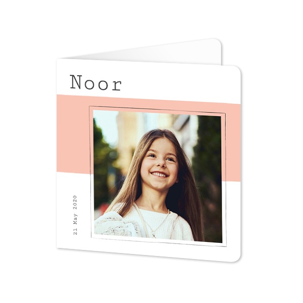 Foldede Fotokort kvadratisk runde hjørner 14,3 x 14,3 cm