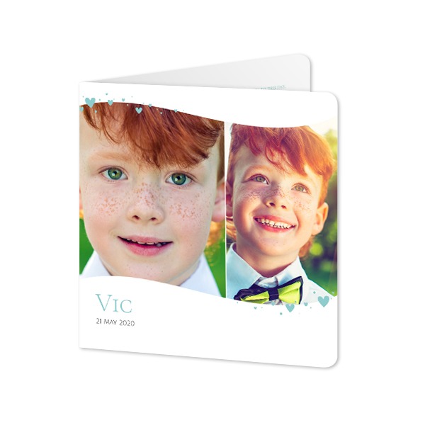 Folded Card square rounded corners 14,3 x 14,3 cm Folded Card square rounded corners 14,3 x 14,3 cm