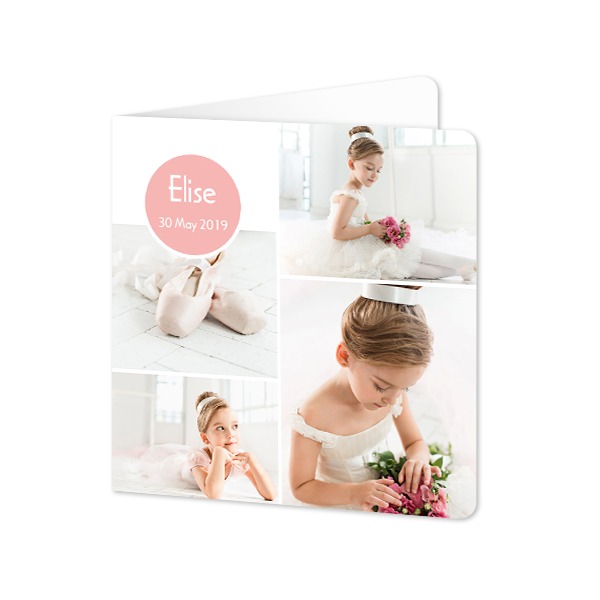 Folded Card square rounded corners 14,3 x 14,3 cm Folded Card square rounded corners 14,3 x 14,3 cm