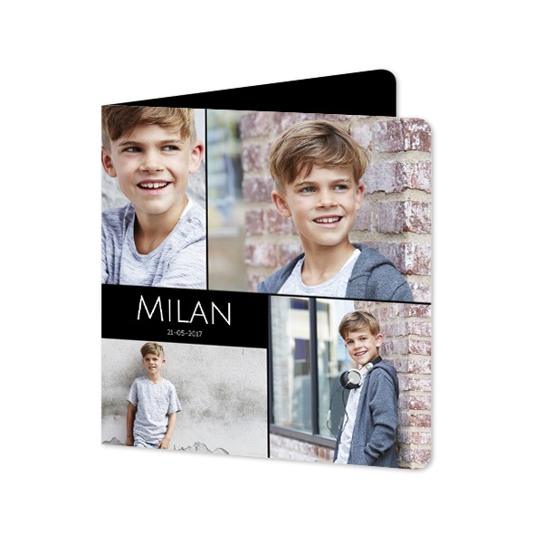 Folded Card square rounded corners 14,3 x 14,3 cm Folded Card square rounded corners 14,3 x 14,3 cm