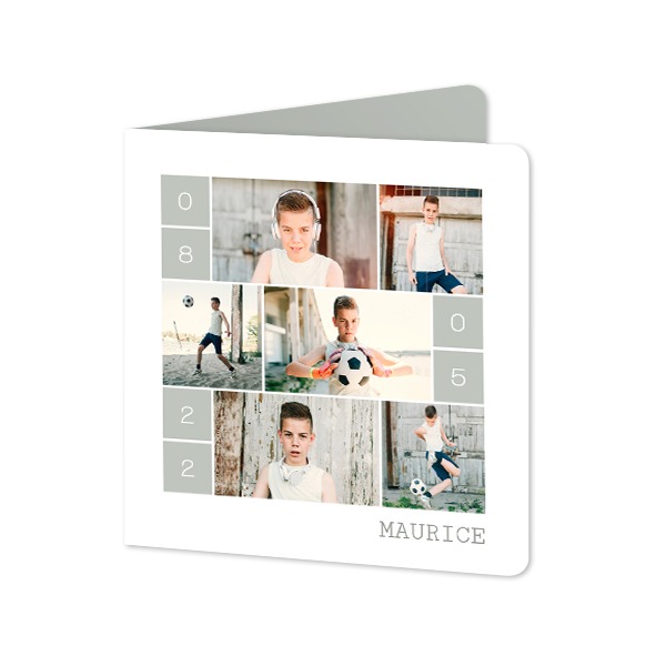 Folded Card square rounded corners 14,3 x 14,3 cm