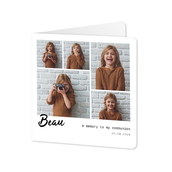 Folded Card square rounded corners 14,3 x 14,3 cm Folded Card square rounded corners 14,3 x 14,3 cm