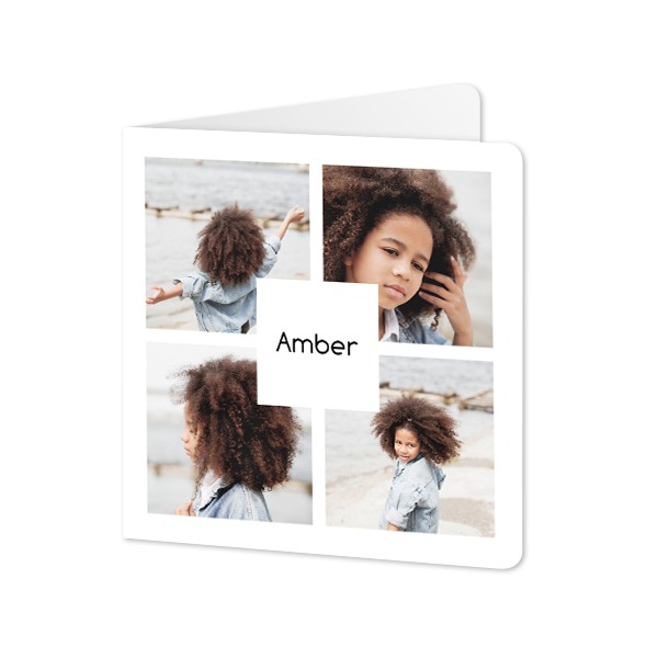 Falt-Grusskarte quadratisch mit abgerundeten Ecken 14,3 x 14,3 cm