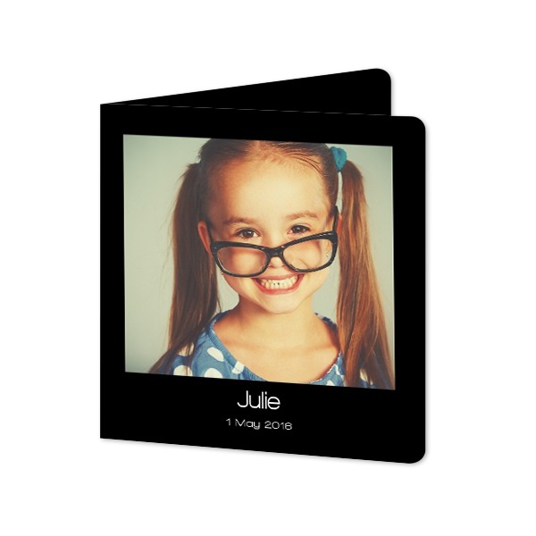 Falt-Grusskarte quadratisch mit abgerundeten Ecken 14,3 x 14,3 cm