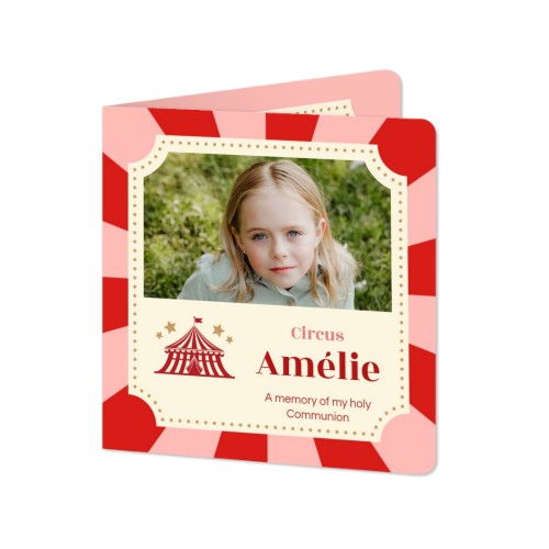 Folded Card square rounded corners 14,3 x 14,3 cm