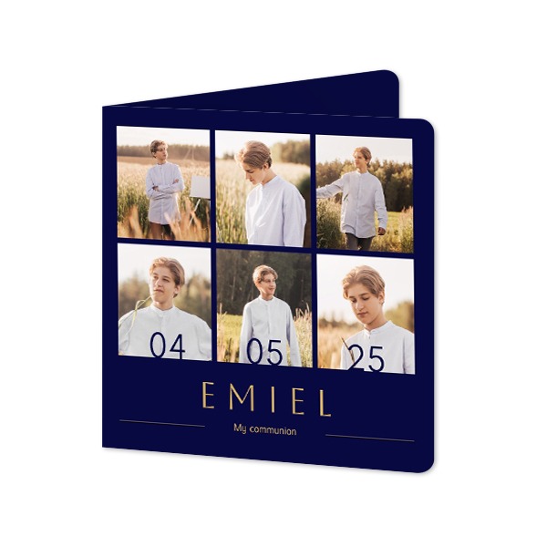 Gevouwen Kaart vierkant met ronde hoeken 14,3 x 14,3 cm Gevouwen Kaart vierkant met ronde hoeken 14,3 x 14,3 cm