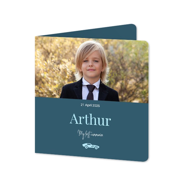 Folded Card square rounded corners 14,3 x 14,3 cm