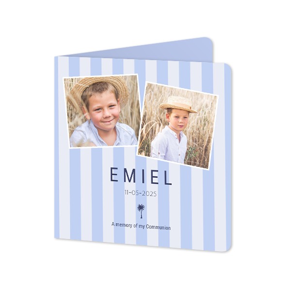 Folded Card square rounded corners 14,3 x 14,3 cm