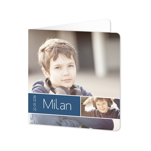 Folded Card square rounded corners 14,3 x 14,3 cm