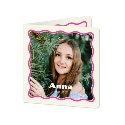 Vikta Fotokort kvadratiska rundade hörn 14,3 x 14,3 cm