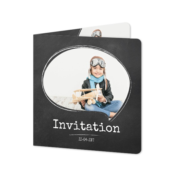 Folded Card square rounded corners 14,3 x 14,3 cm