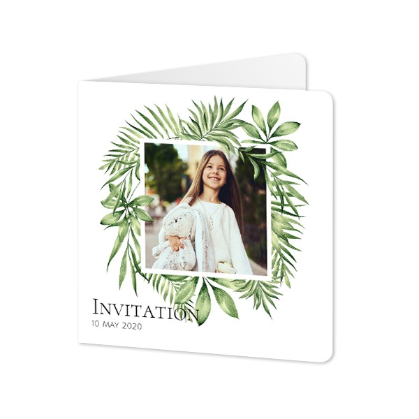 Folded Card square rounded corners 14,3 x 14,3 cm Folded Card square rounded corners 14,3 x 14,3 cm